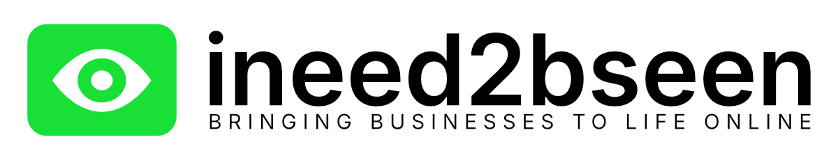 ineed2bseen web design and development logo